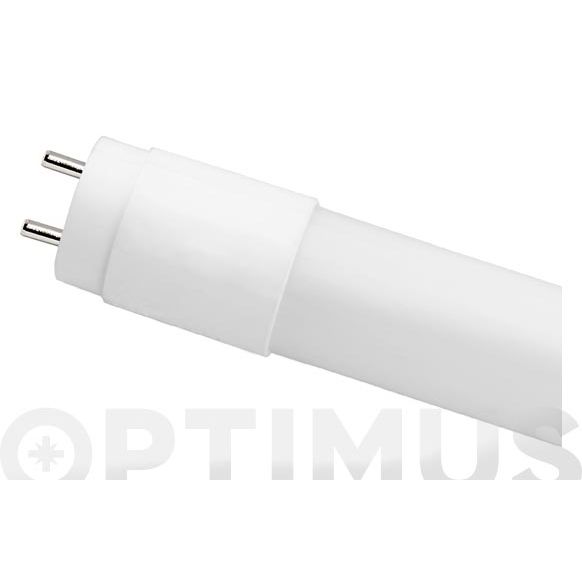 FLUORESCENTE ALUMINIO CRISTAL LED T-8 120 CM 18W LUZ BLANCA